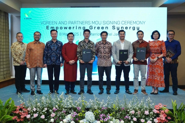 V-GREEN KÝ MOU VỚI 4 ĐỐI TÁC ĐỂ TRIỂN KHAI 63.000 CỔNG SẠC VINFAST TẠI INDONESIA, DỰ KIẾN TỔNG ĐẦU TƯ 300 TRIỆU US